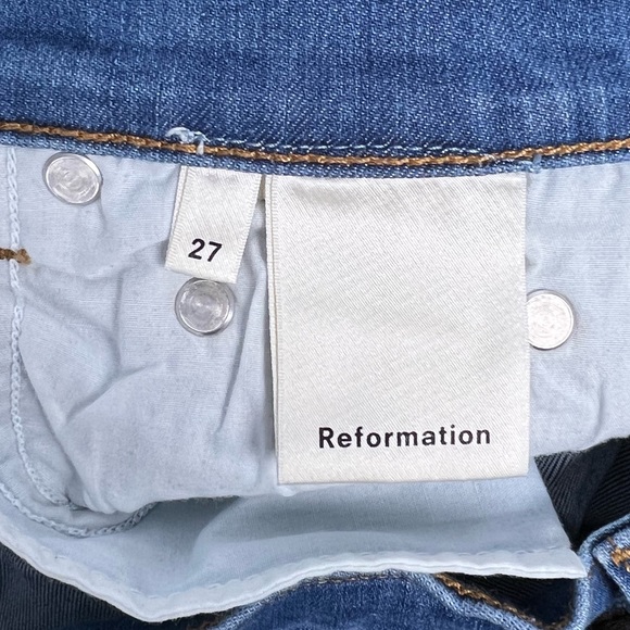 Reformation High Rise Blue Jeans - Picture 7 of 16